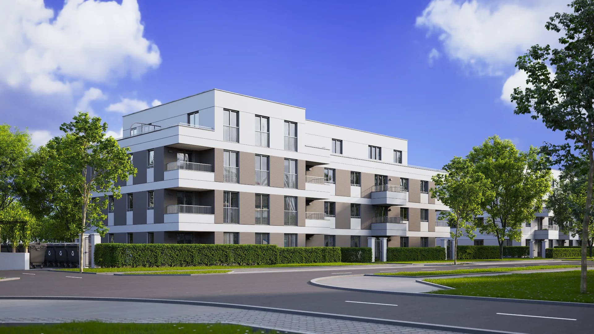 Straßenansicht Heidequartier